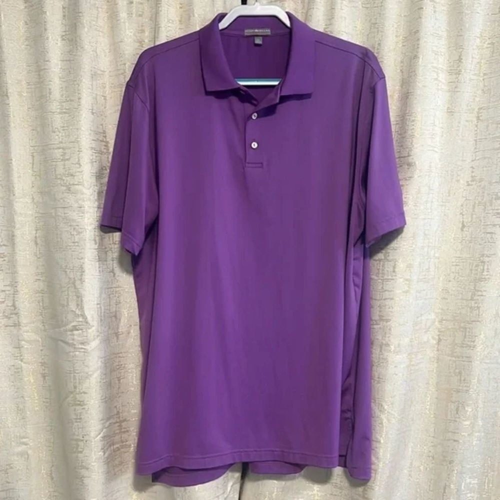 Peter Millar Polo‎ Men's XL Purple Excellent Summer Comfort Ireland 2013 SC NC